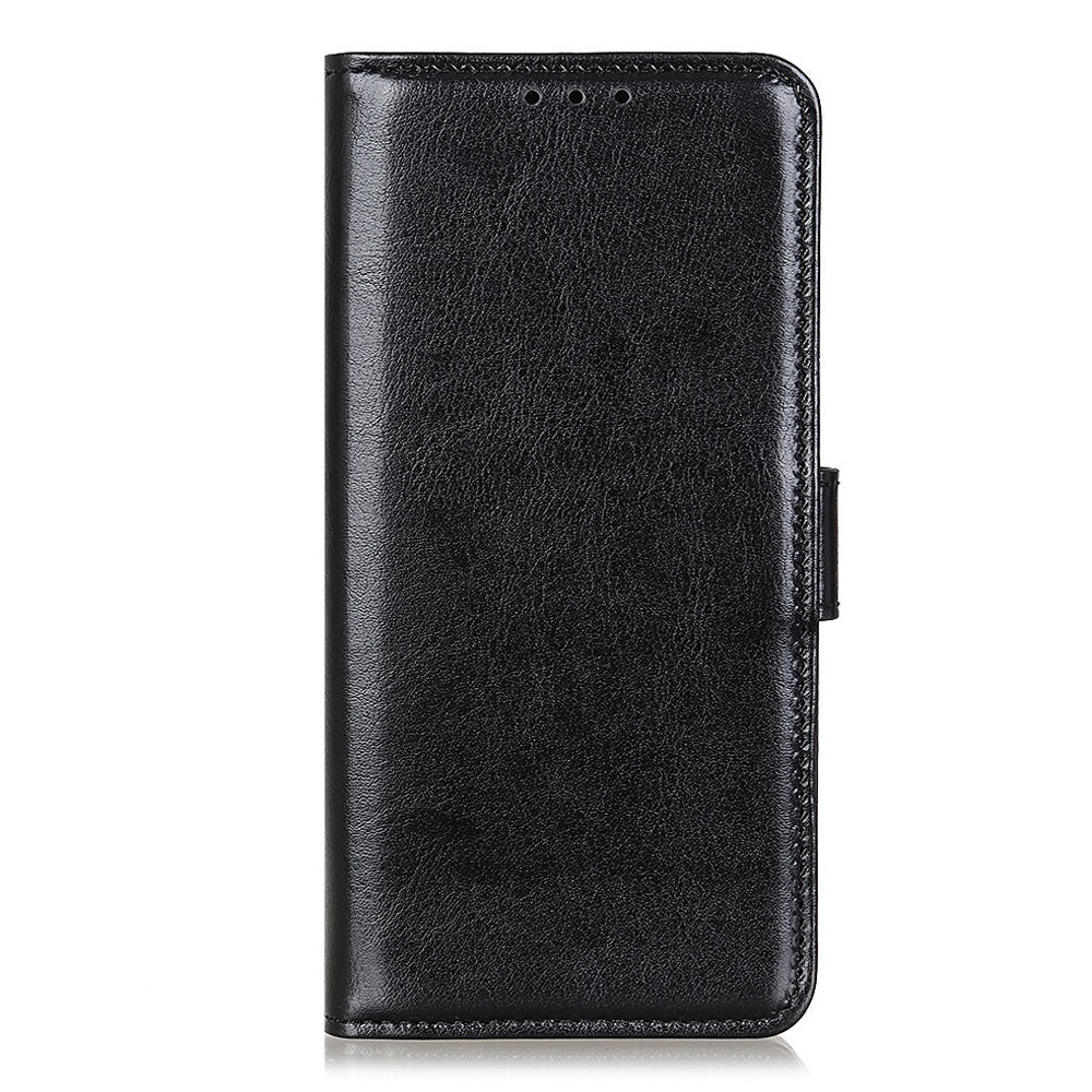 For Xiaomi Redmi Note 13R Pro 5G Cases Crazy Horse Texture PU Leather Slim-Fit Phone Stand Cover - Black For Xiaomi Redmi Note 13R Pro 5G Cases Crazy Horse Texture PU Leather Slim-Fit Phone Stand Cover - Black